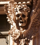 Skull carving at Santa Maria dell'Orazione, Rome